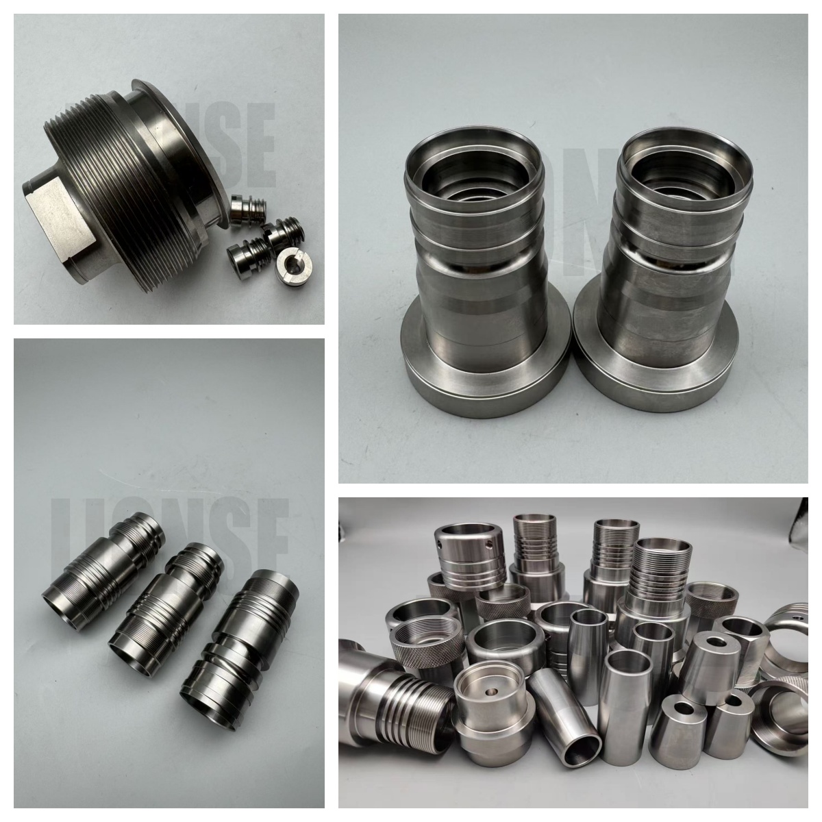 Grade 5 Titanium CNC Milling Threaded  Adapter